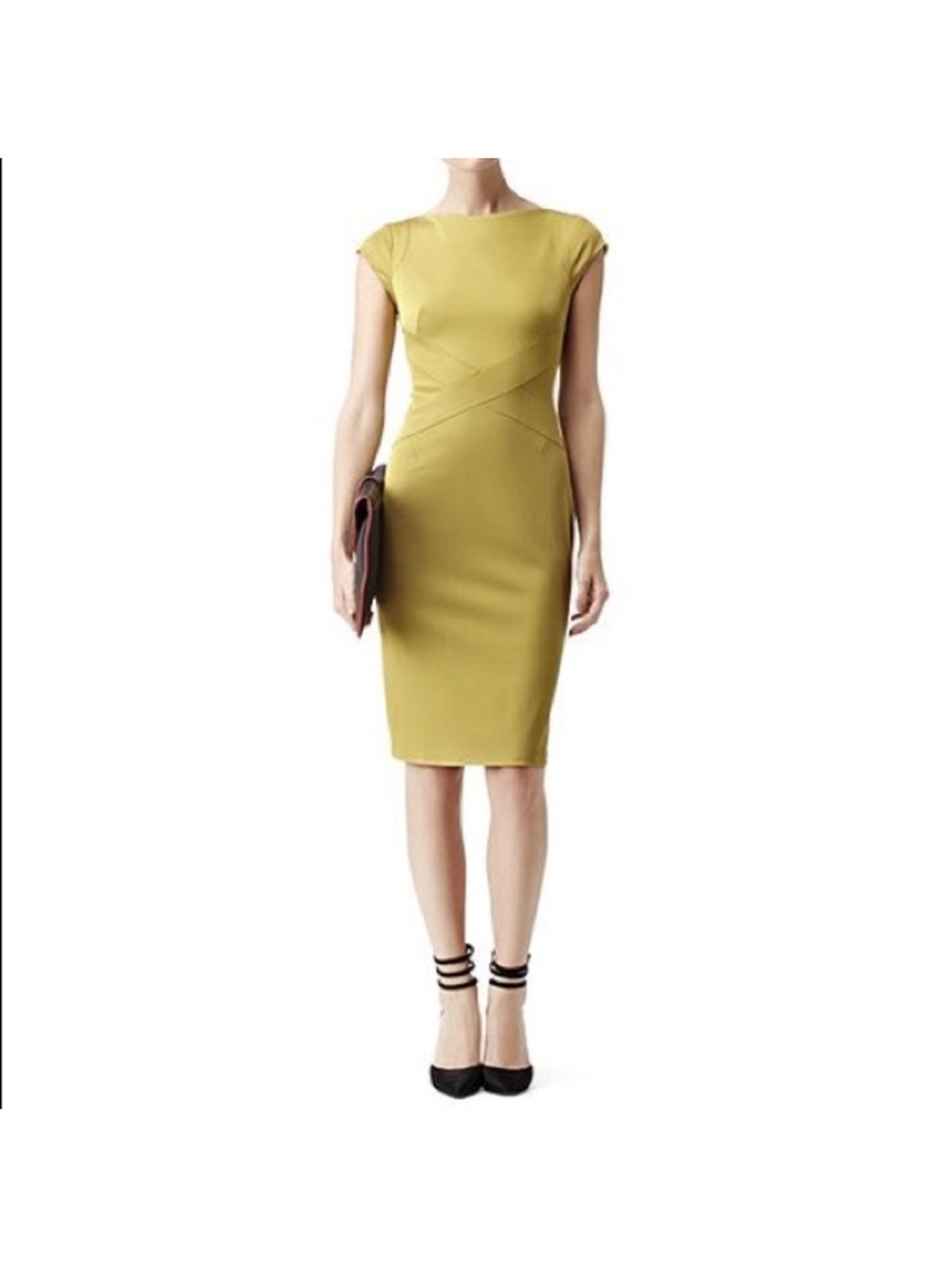 Reiss Agnes Wrap Bandage Dress